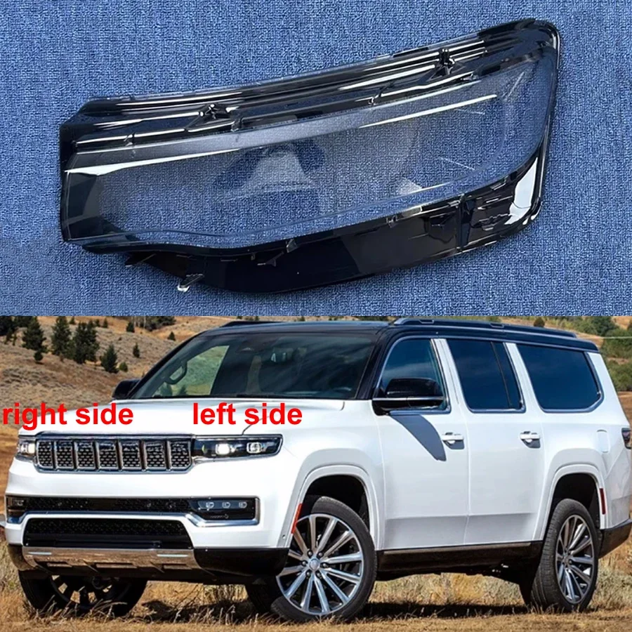 

Для Jeep Wagoneer 2023, корпус фары, абажур, линза, прозрачная крышка фары, плексиглас, автозапчасти