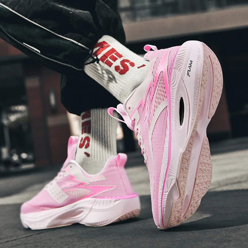 احذية الجري الرجالية تنفس الدانتيل متابعة لوحة الكربون أحذية رياضية الرجال مريحة مقاومة للاهتراء المضادة للانزلاق أحذية رياضية كاجوال الرجال #6