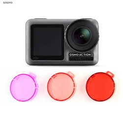 Camera Diving Filter Underwater Diving Filter Lens Cap For DJI Osmo Action 1 Sports Camera Accessories