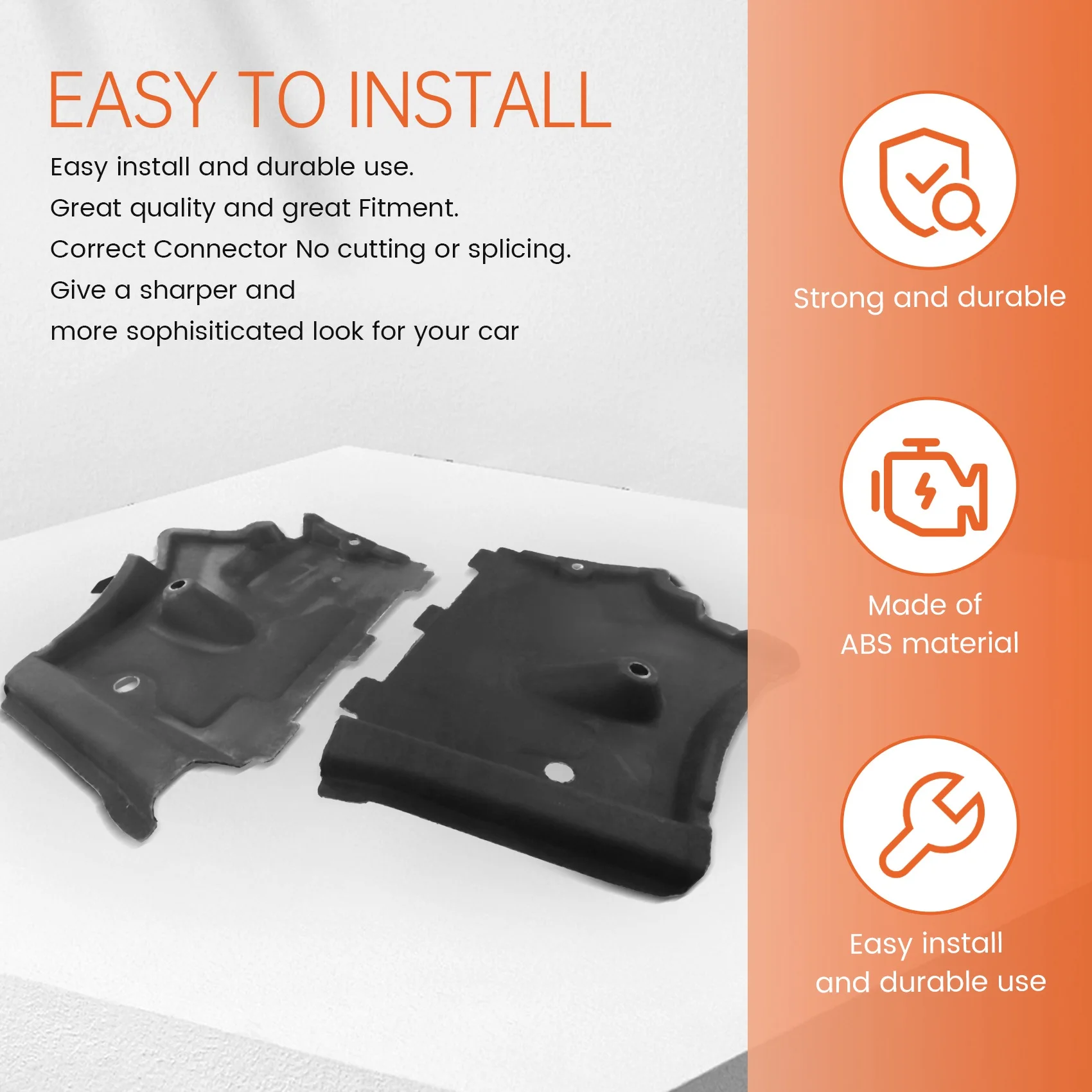 

F9-1 Pair Underbody Cover Engine Lower Guard 4G0825201A 4G0825202A For A6/Avant A7 Sportback