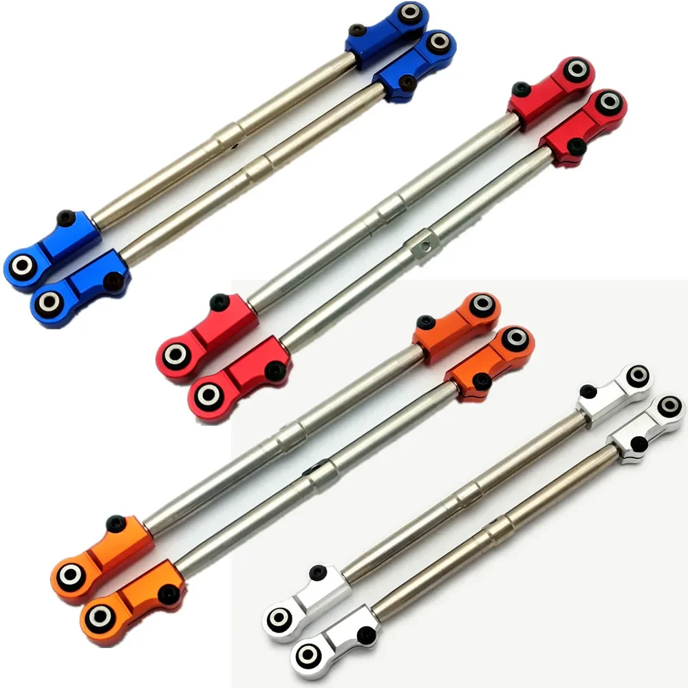 Stainless Steel Rear Ajustable Camber Links with Aluminum Ends for Traxxas 1/8 Sledge 9548