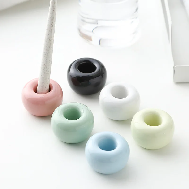

Ceramic Toothbrush Holder, Modern Bathroom Countertop Organizer , Elegant Stylish Toothpaste & Brush Stand for Couples