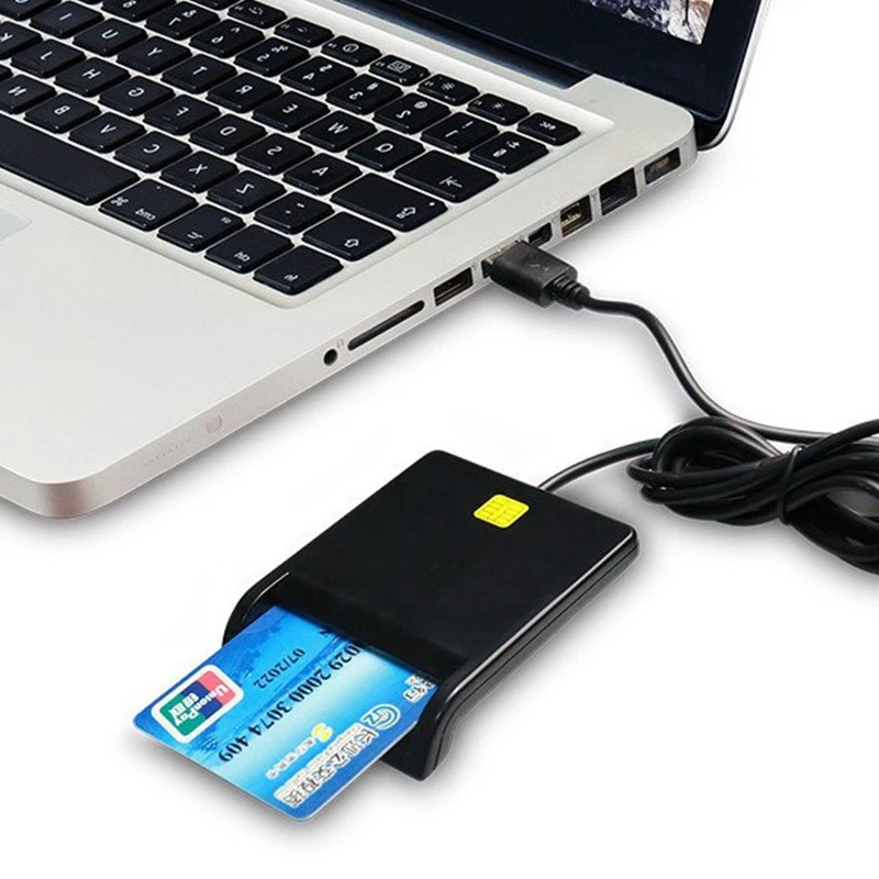 USB Smart Card Reader For Bank Card IC/ID EMV Card Reader For Windows 7 8 10 Linux OS USB-CCID ISO 7816