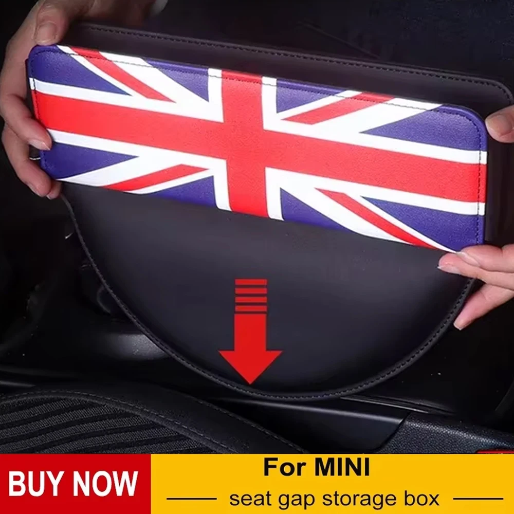 Car Seat Clip Gap Filler Storage Box Cover For Mini Cooper S JCW One R50 R53 R56 R60 F54 F55 F56 F60 Auto Interior Accessories