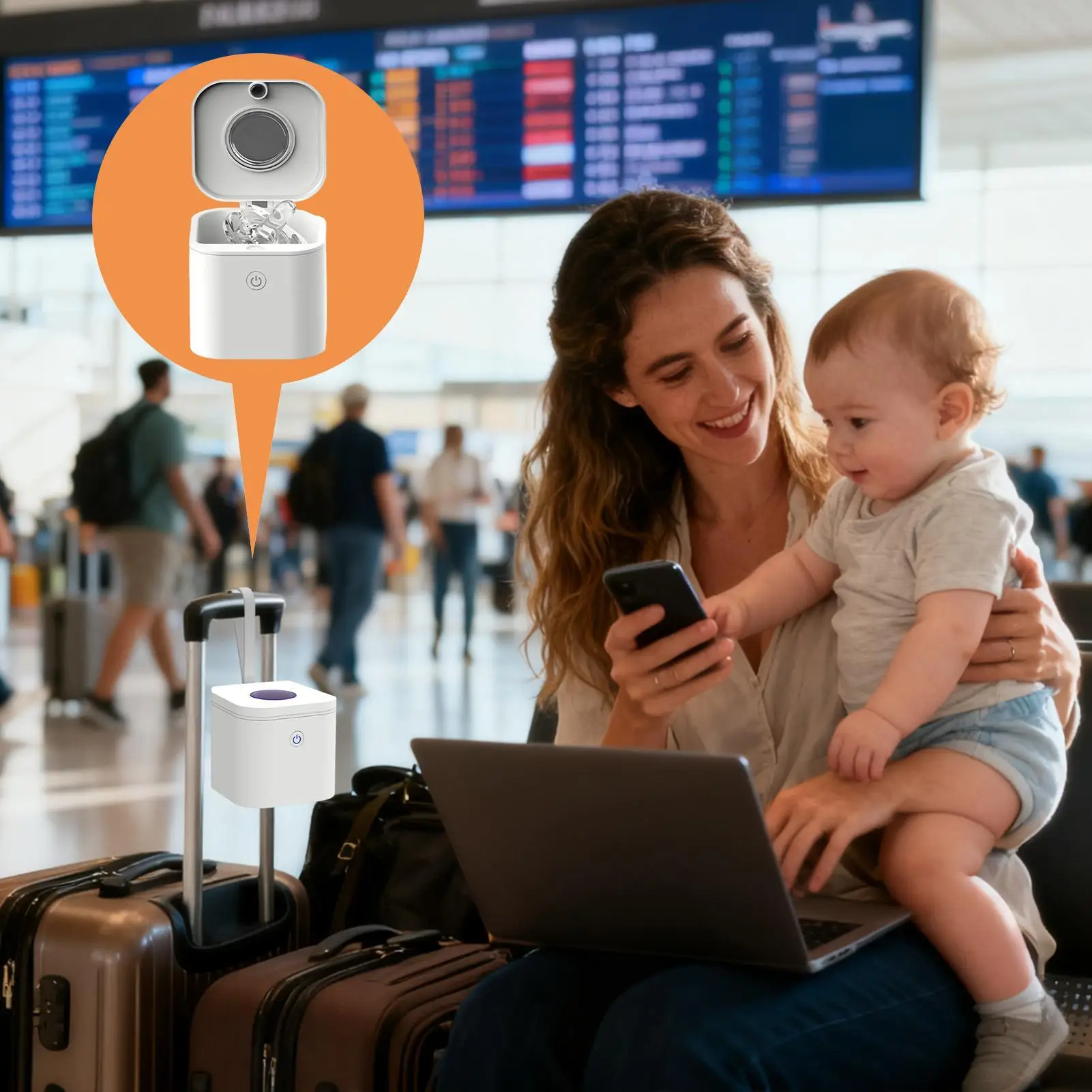 حافظة مصاصة محمولة سريعة الحامل للأشعة فوق البنفسجية خفيفة للعناية اليومية بالأبوة والأمومة في الهواء الطلق روتين المنزل السفر النظافة الصحة