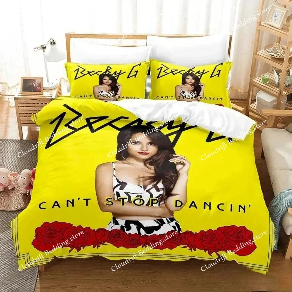 Fashion 3d Print Singer B-Becky G Bedding Set Boys Girl Twin Queen King Size Duvet Cover Pillowcase Bed Boys Adult Home Textiles