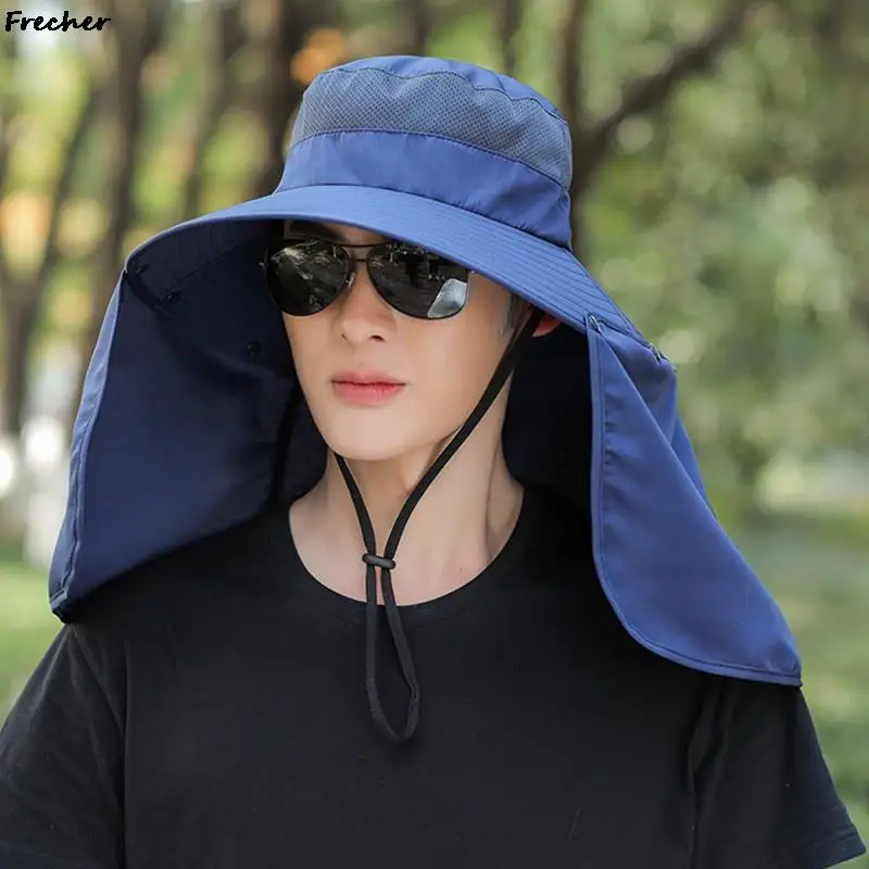 Summer Autumn Hiking Cap UV Protection Panama Garden Working Caps for Women Men Fishing Sun Hats Face Cover Camping Bucket Hat