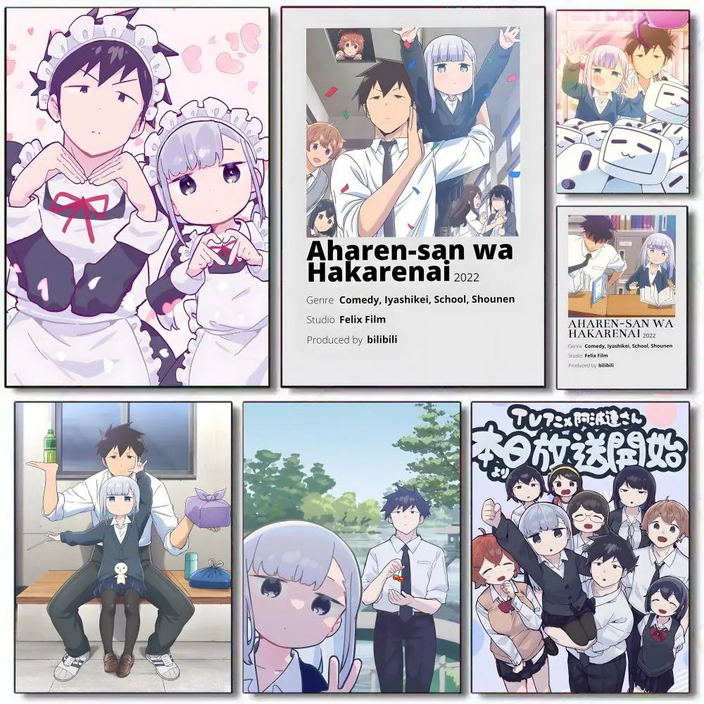 Aharen-san Wa H-hakarenai Poster Sticky Painting With Prints Home Bedroom Living Room Decoration Gift