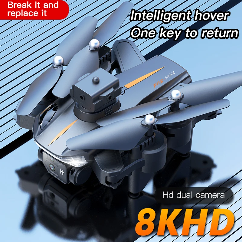 전문 무인 항공기 듀얼 카메라 광학 흐름 포지셔닝 및 4 방향 장애물 회피 드론 장난감 선물, P11S 8K