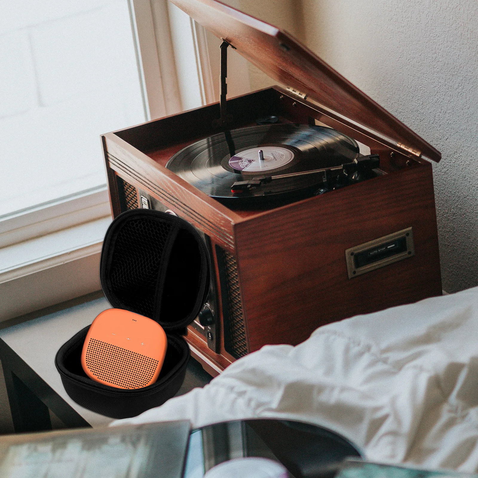 

1Pcs Speaker Protective Case Durable Fit Shoulder Bag Carrying Box Travel Use Speaker Protective Cases