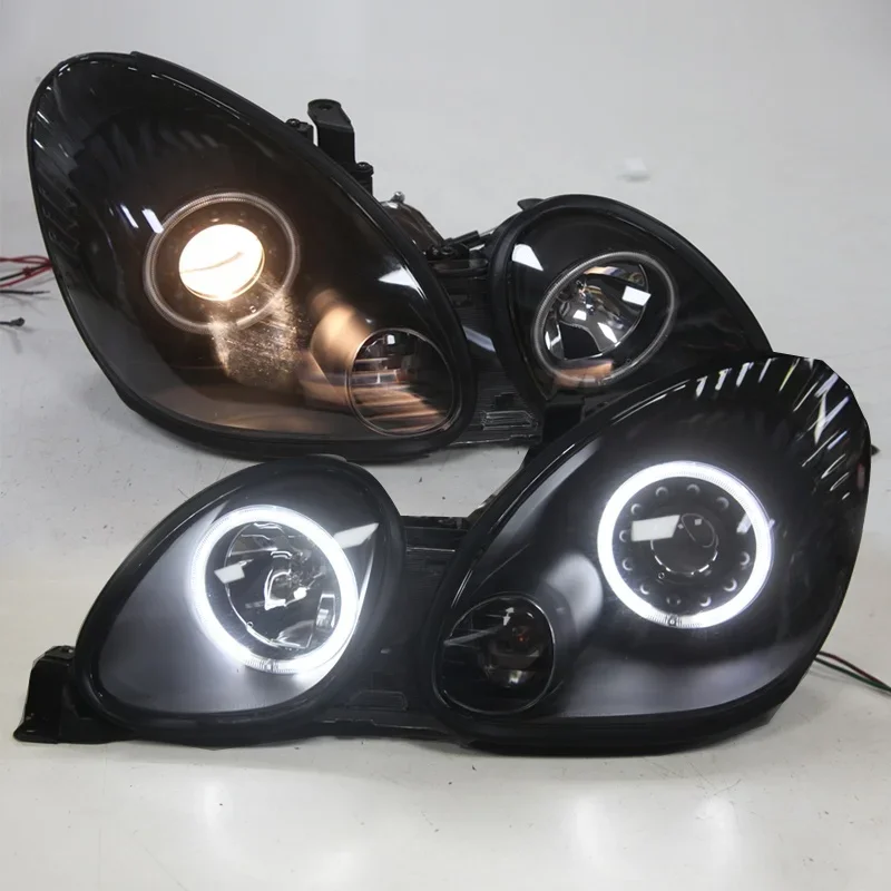 

AirowFor Lexus GS300 GS400 1998-2005 Светодиодные фары Передняя лампа Черный корпус SN