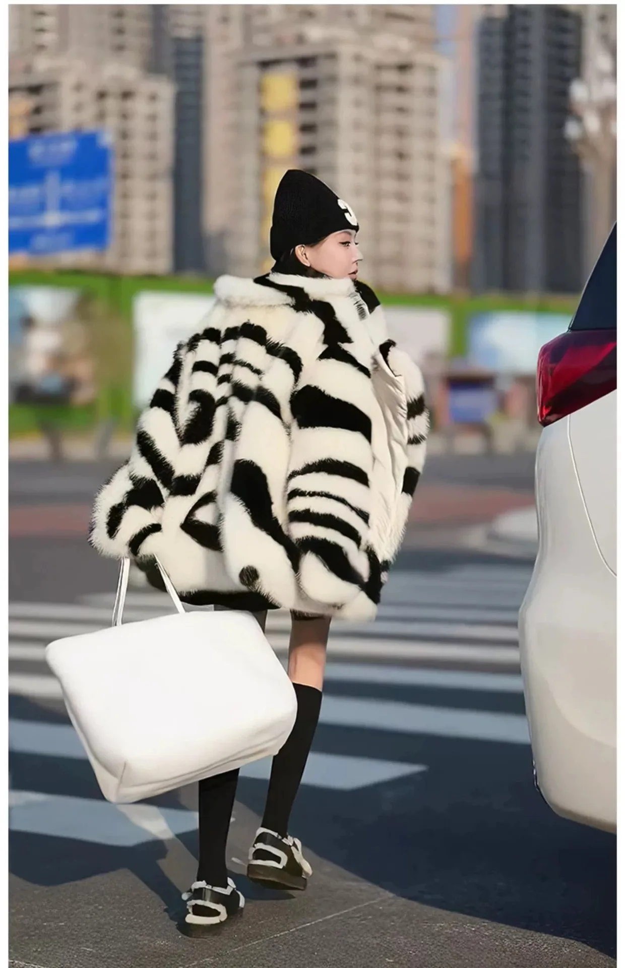 Chaqueta de mujer abrigos de piel sintética chaquetas abrigo con cuello vuelto Casual grueso cálido Y2k ropa de calle prendas de vestir exteriores Otoño Invierno 2025