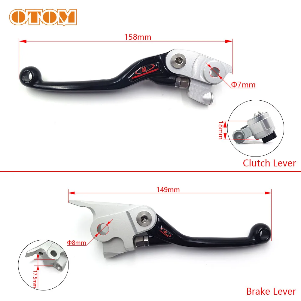 OTOM Motorcycle 2021 New CNC Folding Clutch Brake Lever Handle For HUSQVARNA FC250 FC350 FX350 TC125 TC250 TE150 TX125 Motocross