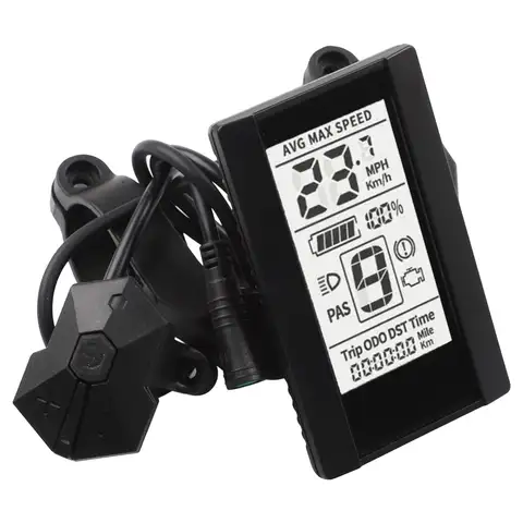 Display for Bafang C965 E Bike with 9 Level Assist Compatible with BBS01 BBS02 Hub Motor Kits Supports Multiple Data Metrics