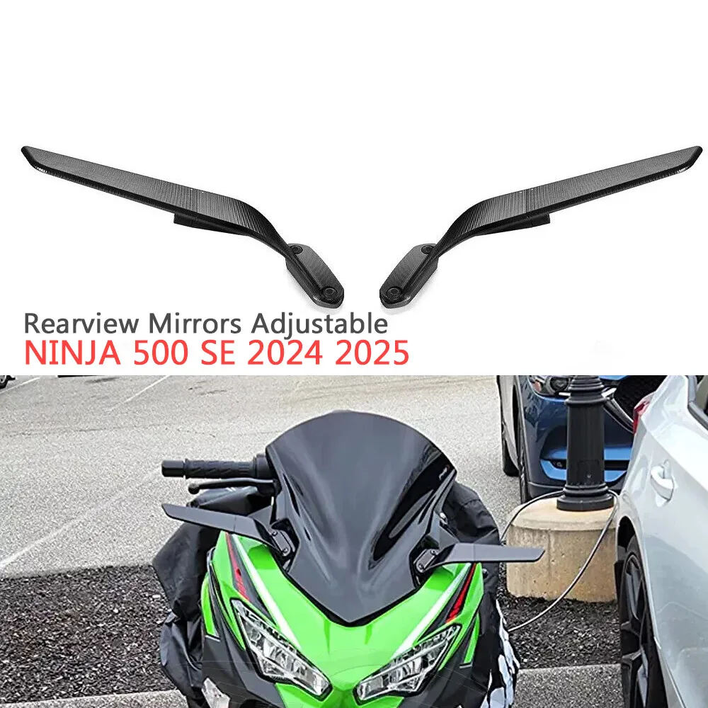 

ninja500Accessories for Kawasaki Ninja500 2018-2023 Motorcycle NEW Stealth Mirrors Adjustable Sports Winglets Aluminum