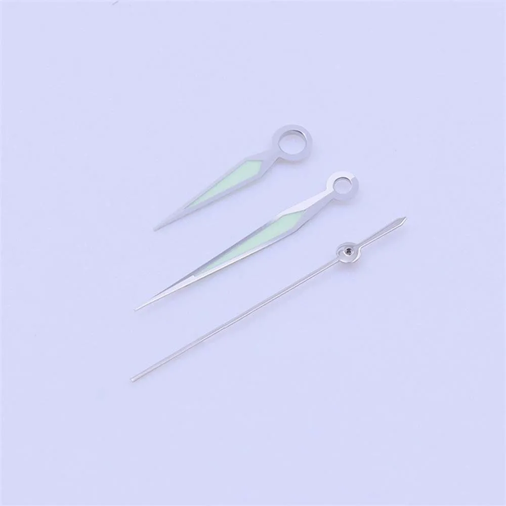 العلامة التجارية الجديدة ساعة الأيدي الخضراء مضيئة صالح ل 2836/8200 حركة استبدال الفضة/الذهب/مؤشرات ساعة الورد الملحقات