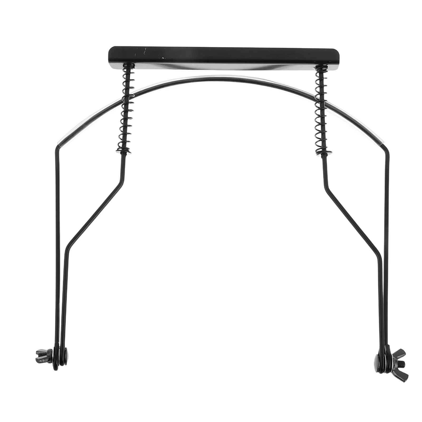 

10 Hole Harmonica Accessories Adjustable Neck Cradle Durable Metal Stand Wind Instrument Display Musical Accessories Black