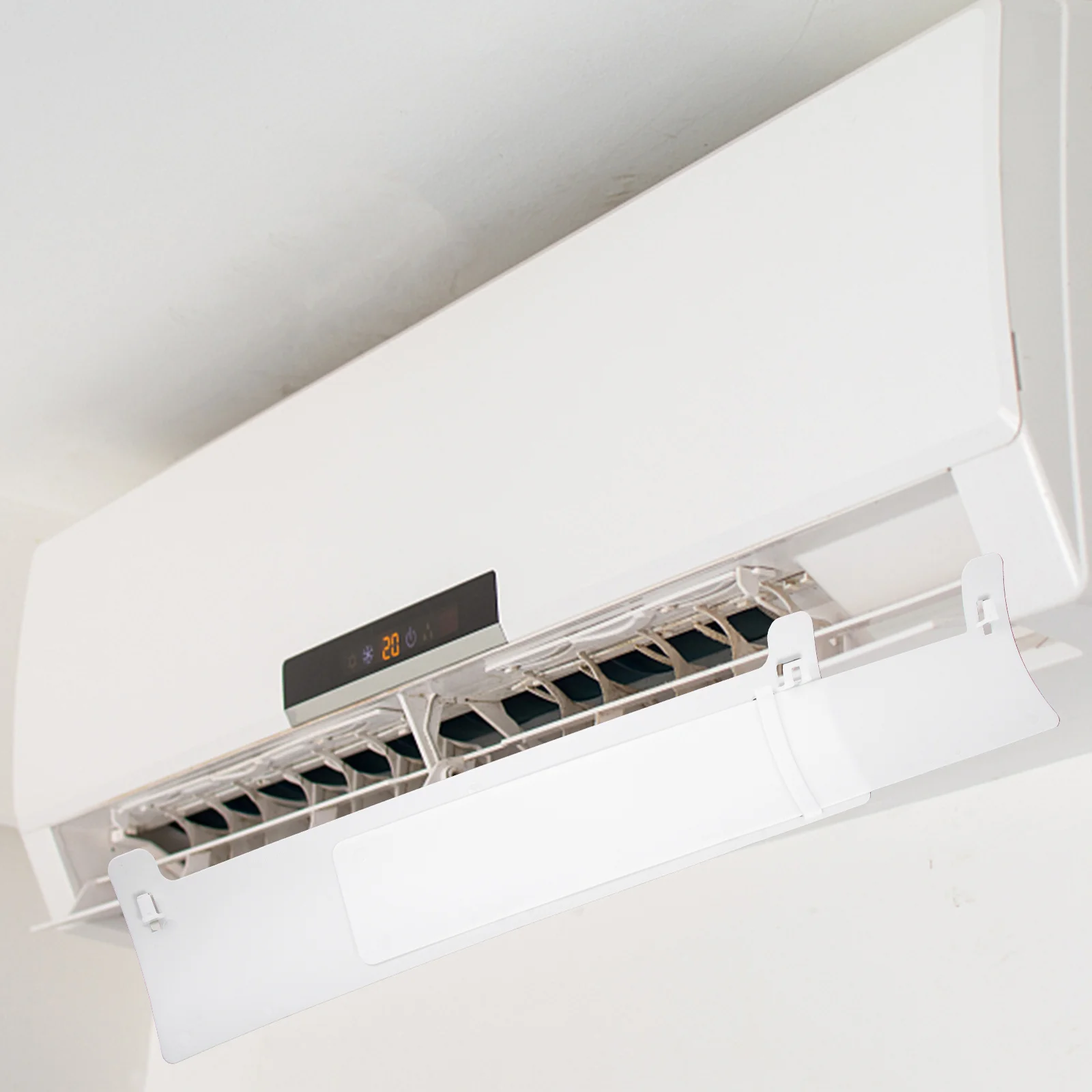 

Plastic Air Conditioner Deflector Central Conditioning Baffle Outlet Shield Home Office Use Adjust Angle