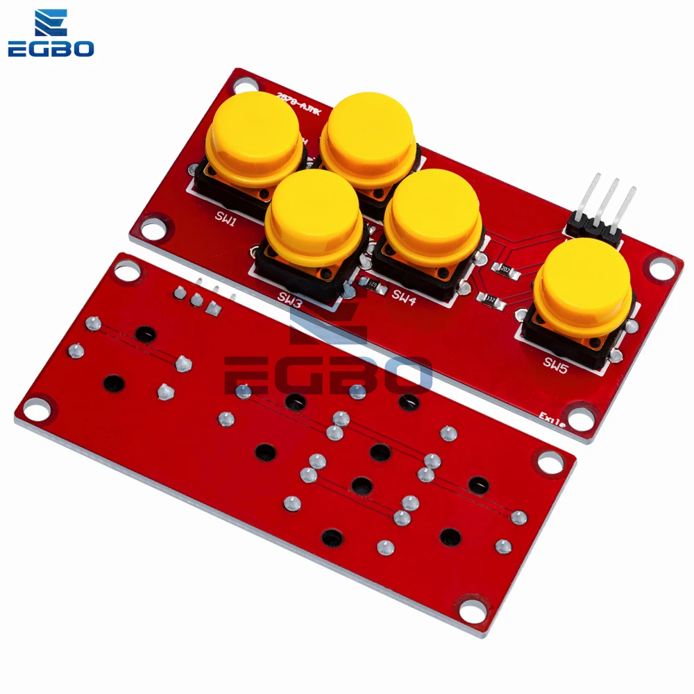 Teclado Sensor Expansion Board, AD Keyboard, botão analógico para Arduino, simular cinco módulo chave