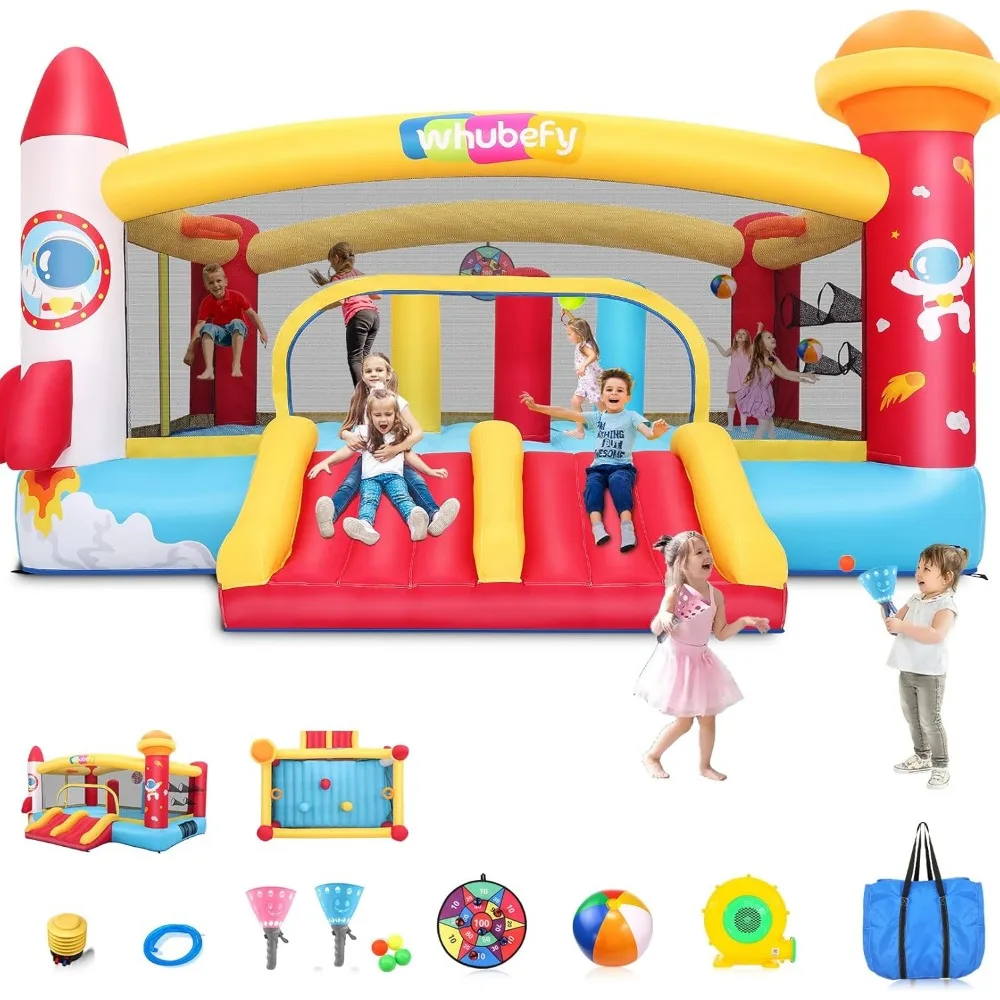 

Whubefy Large Inflatable Bounce House for Big Kids 8-12, 13x11x9Ft Bouncy House w/Big Jumping Area, Obstacle Course, Jumping Hou