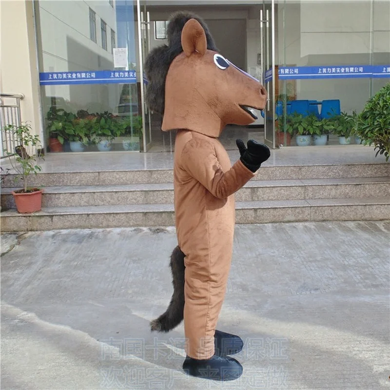 Horse Mascot Show Clothes Horse Fursuit Cosplay Costume Plush Props Costume Custom Cartoon Doll