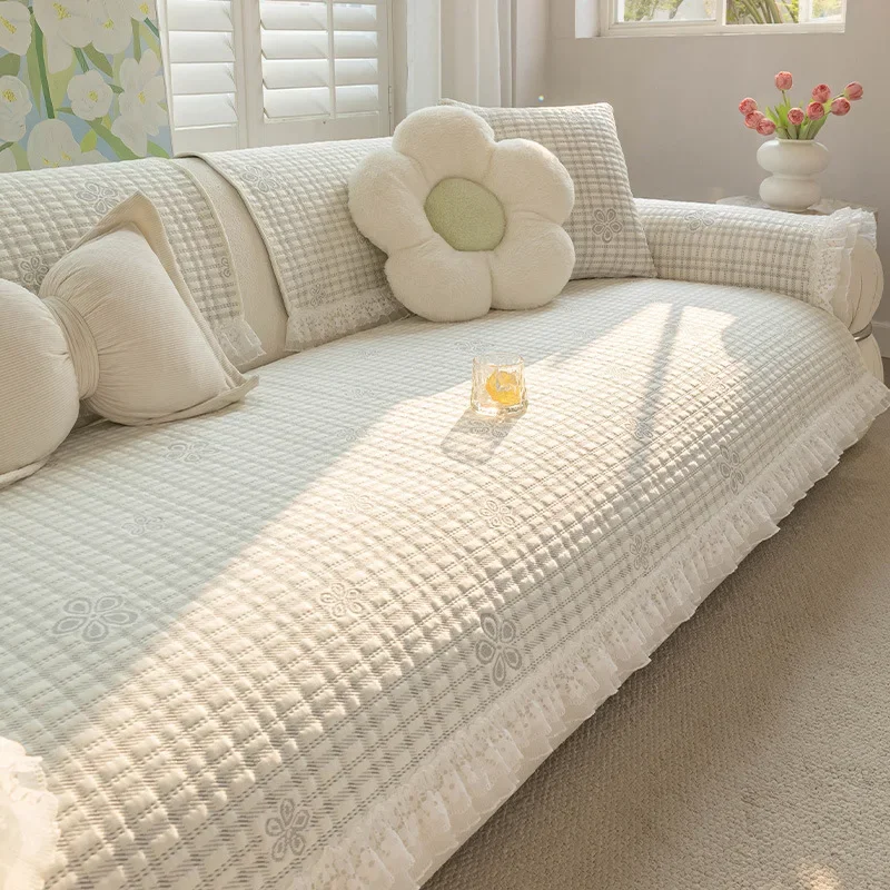Ice Silk Sofa Cover Cool Towel Suitable for Summer Cold Comfortable Not Stuffy Fashion Simple Sofa Backrest Towel