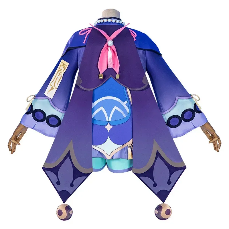 Sky02 игра Genshin Impact Project Qiqi костюмы для косплея Vestido платье зомби для девочек аниме одежда костюмы на Хэллоуин для Wome88Li