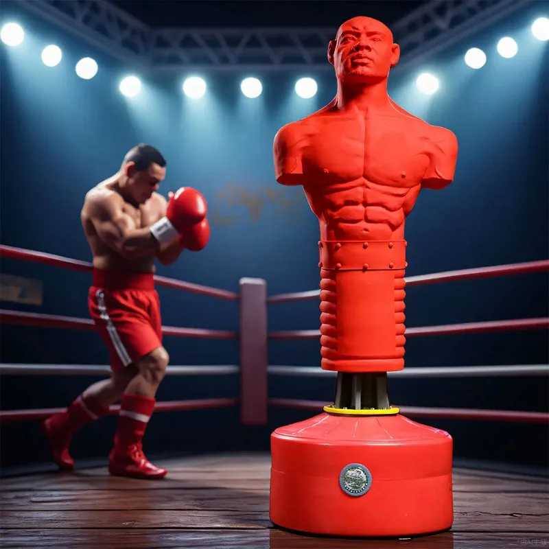 Fight silicone humanoid boxing sandbag vertical home training vent rubber dummy Sanda tumbler sandbag