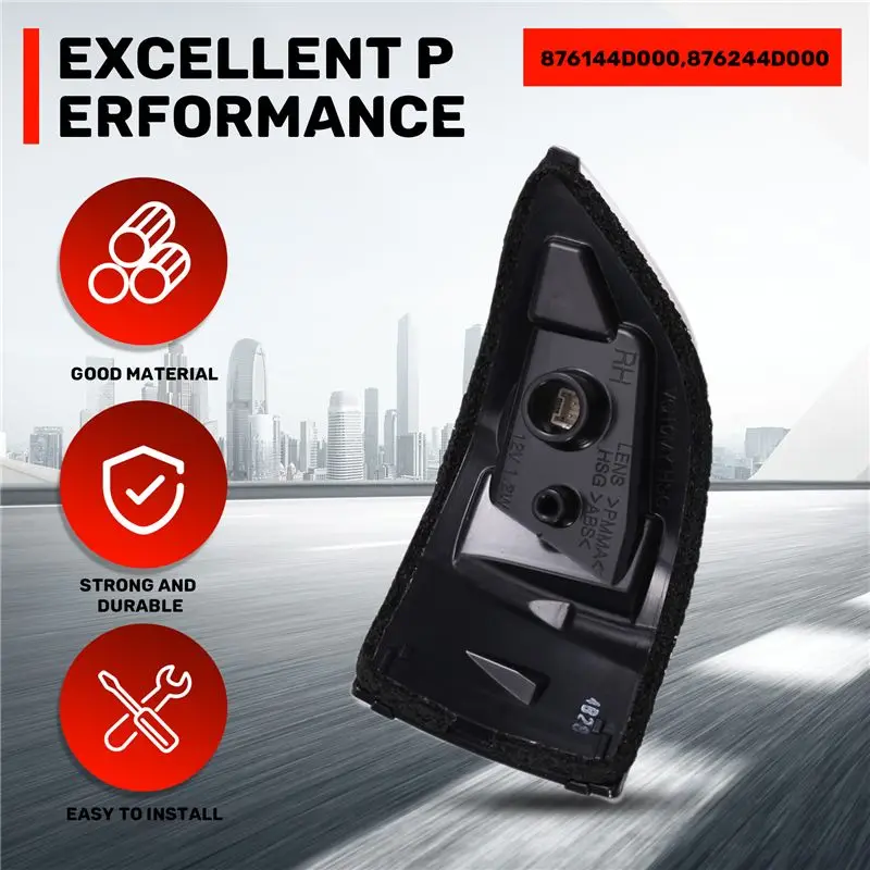 

Указатель поворота в боковом зеркале M93K для Kia Sedona/Carnival 2010-2014, артикулы 876244D000, 876144D000