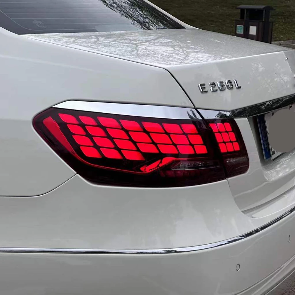 

Авто задние фонари в сборе для Benz E200L E260L E63 2010-2015 W212, обновленный светодиодный автомобильный задний фонарь в виде весы дракона, аксессуары для указателей поворота