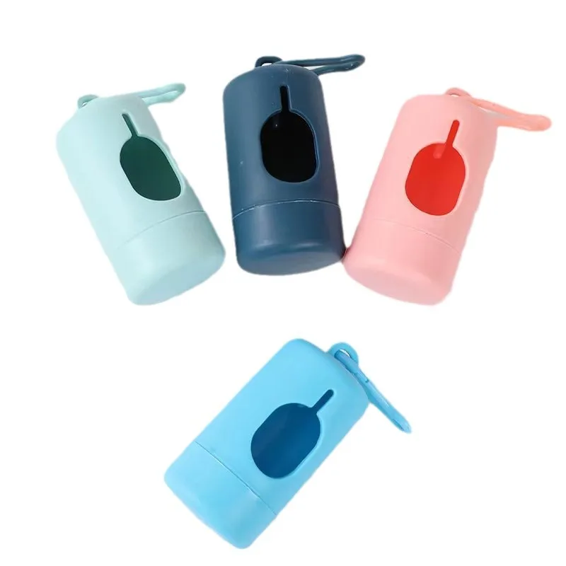 1pc Cute Dog Poop Bag Carrier Portable Pet Waste Bag Dispenser Luxury Stylish Dog Garbage Holder Dispensers Cleaning Supplies