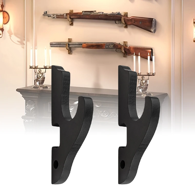 Wall Shotgun Shelf Support Wooden Real Japanese Katana Samurai Sword Wall Sniper Rifle Storage Rack Display Holder Organizer