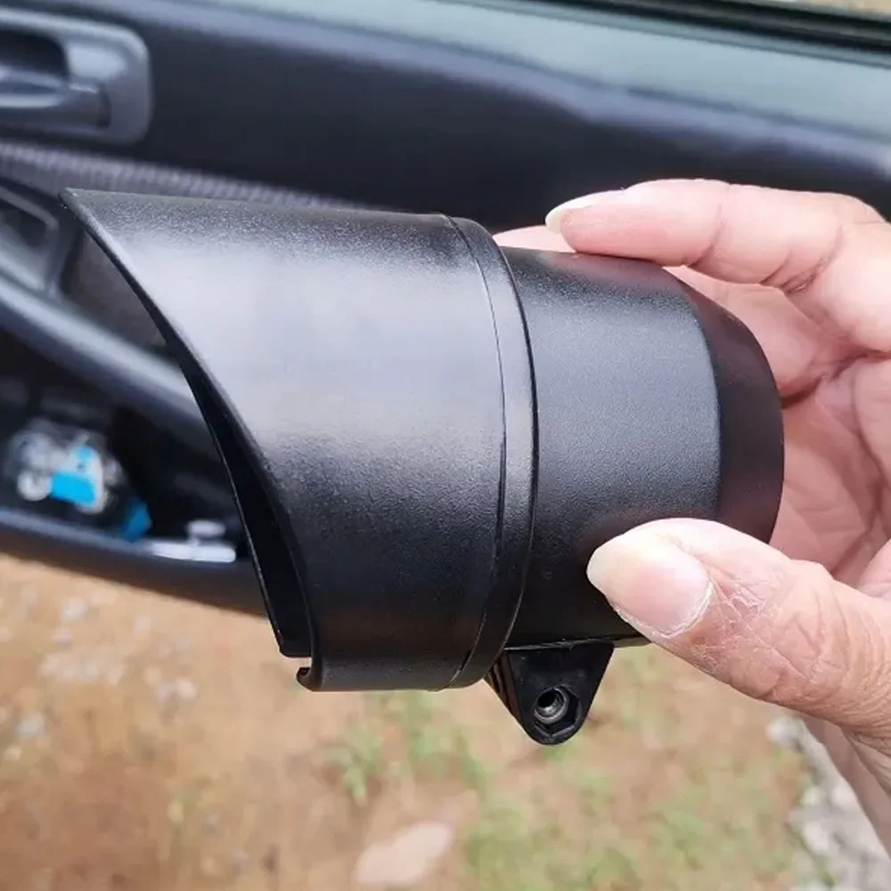 Universal 60mm Gauge Visor Cover Sun‑Shield Hood Protector Surround Cap For Aftermarket Racing Car Meter Pod