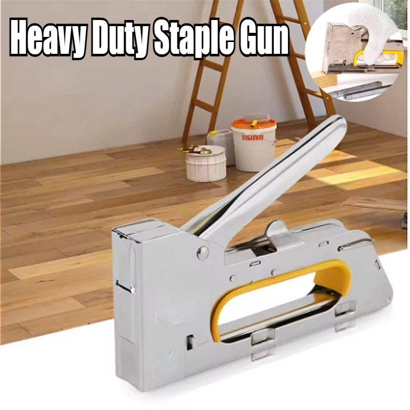 

Manual Nailing Gun Stapler Heavy Duty Furniture Tool For Wood Stainless Steel Metal Woodworking Special Staple Stapling Mac