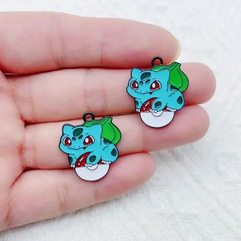 10pcs alloy drip oil cartoon pendant, DIY jewelry making earrings, keychain accessories image 4