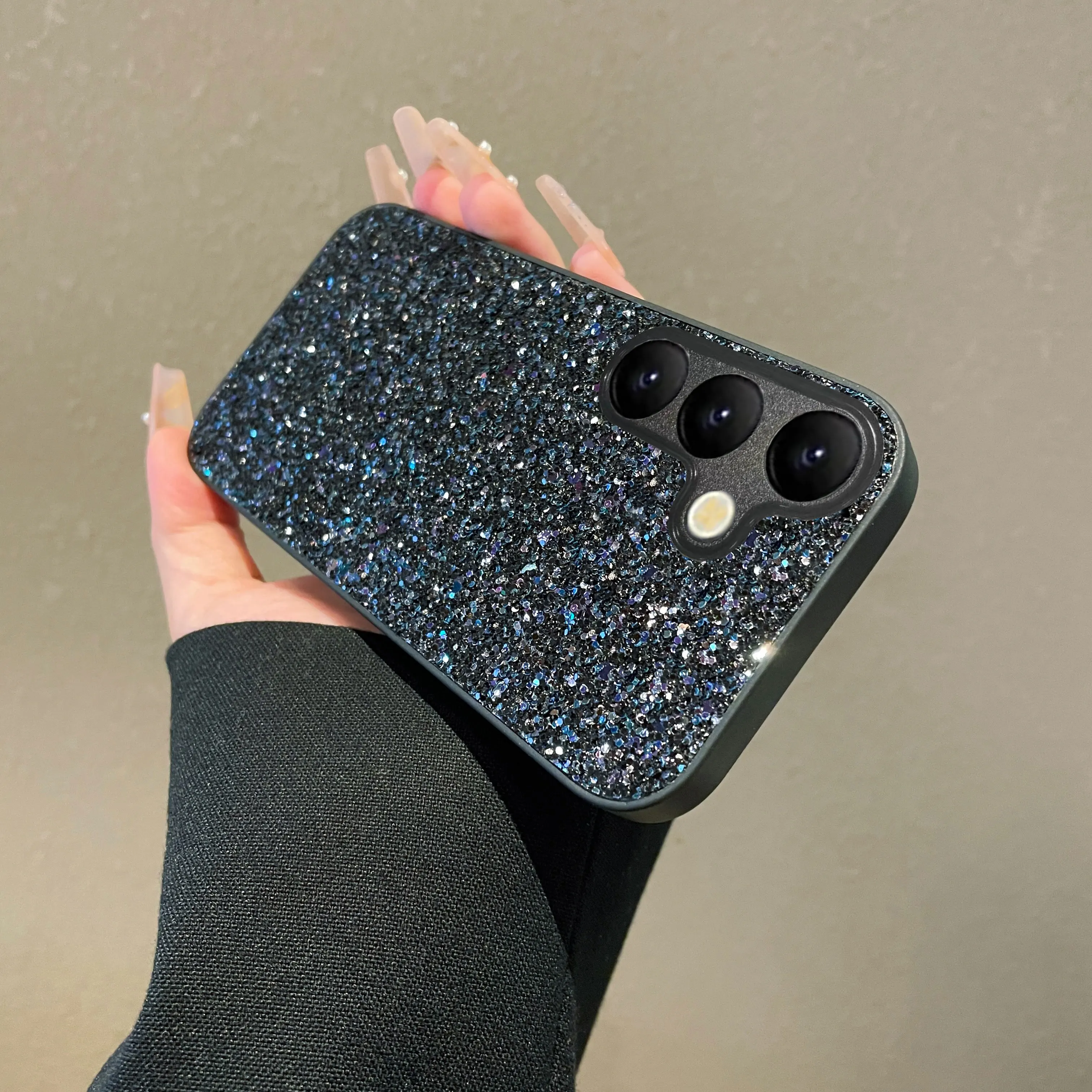 Luxuriöse Glitzer-Diamant-Strass-Softcase für Samsung Galaxy A18 A17 A16 A35 A37 A57 S25 S24 S23 S26 Plus FE Ultra Glänzende Hülle – Detail 1