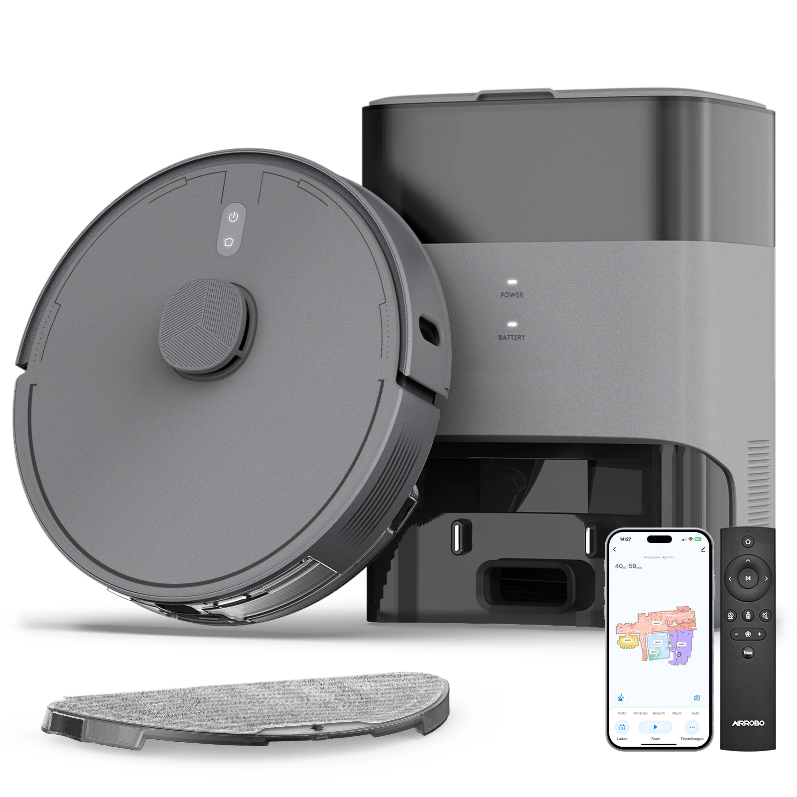 AIRROBO 5500pa Корпус шерсти домашних животных, запутывает ковер, автоматическое повышение всасывания, пылесос, самоопорожняющая водная швабра, робот-пылесос AIRROBO 5500pa Корпус шерсти домашних животных, запутывает ковер, автоматическое повышение всасывания, пылесос, самоопорожняющая водная швабра, робот-пылесос