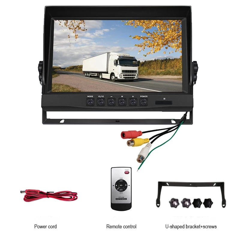 Tech 9-Inch IPS CVBS Car Monitor With Backup Camera & Reversing Aid SD Card Support 1 Year Warranty