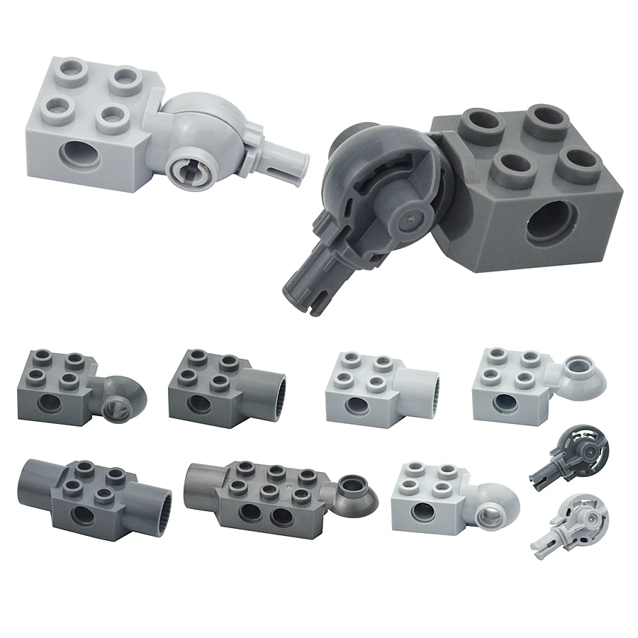 Building Block MOC High-Tech Rotation Joint Ball Loop Holes Accessories Educational Toy Compatible 48171 48170 48169 47454 47455