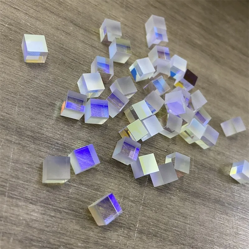 10PCS 7x7x7mm Lens Defective Dichroic X-Cube Prism RGB Combiner Splitter for DIY Decoration Lenses