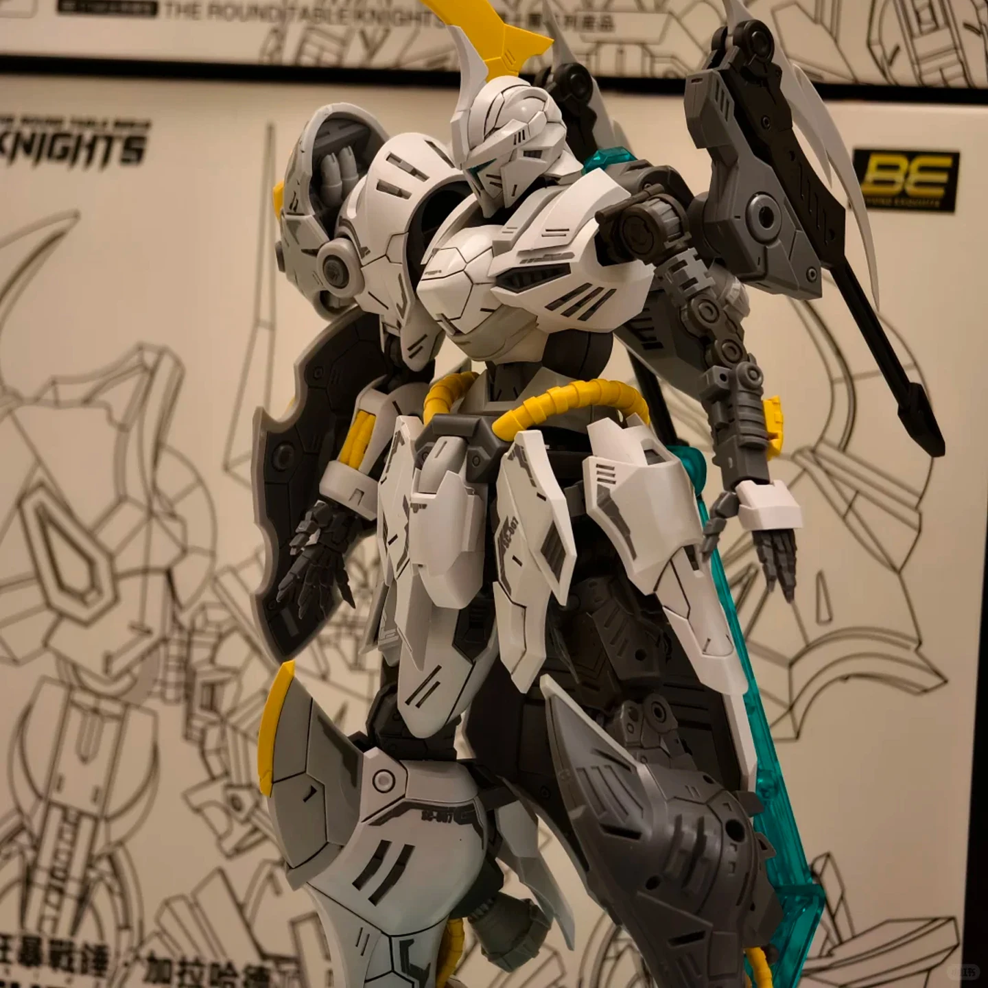 SNAA Round Table Knights Steel Sickle Kai Mecha Assembly Model Movable Action Figure Desktop Decoration Collectible For Hobbyist