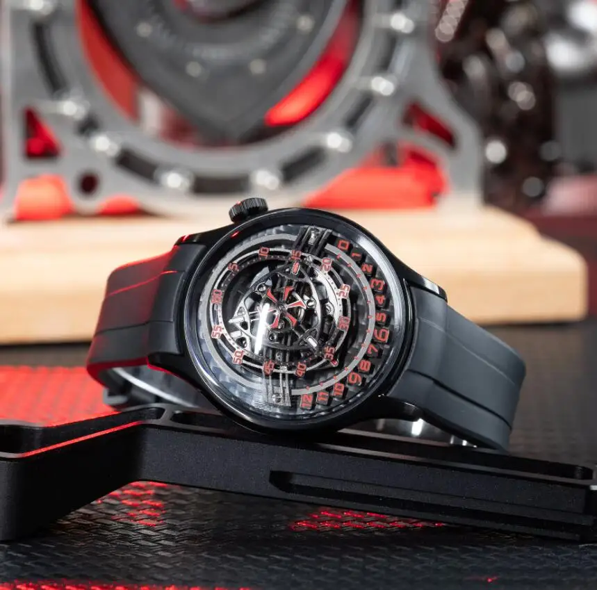 OBLVLO ساعة أوتوماتيكية للرجال 42 مللي متر تصميم جديد ساعة اليد الميكانيكية مضيئة 50 متر مقاوم للماء الياقوت الصغيرة الدوار الهاتفي