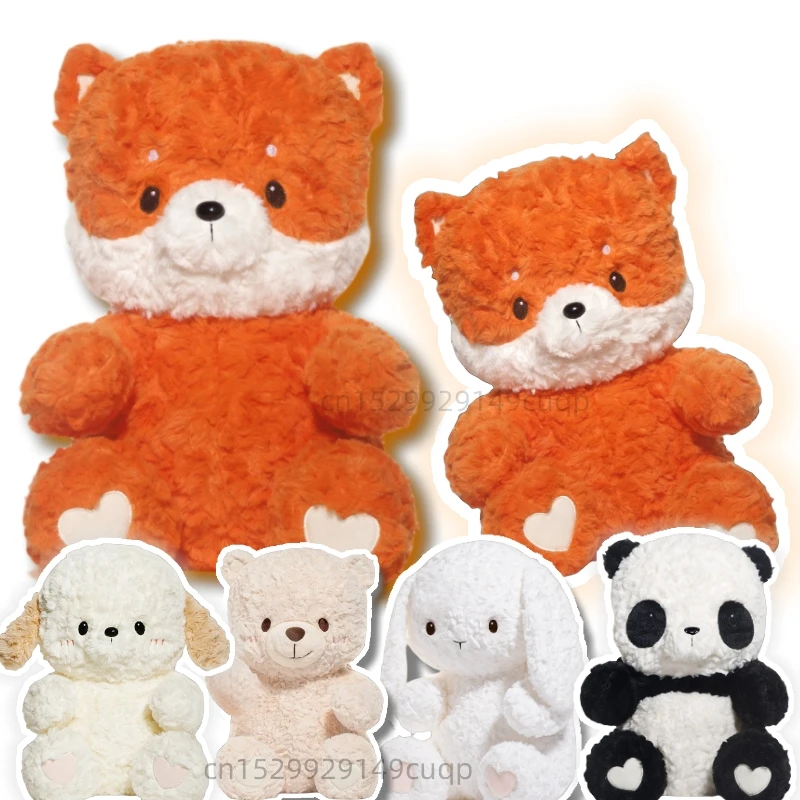 Cute Cartoon Animal Series Plush Toys Quality Plush Cotton Fox Rabbit Bear Dog Panda Plush Toys Comfortable Doll Accompany Sleep