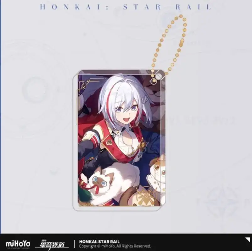 

[Genuine] Mihoyo Game Honkai Star Rail Light Cone Series Thick Acrylic Pendant Cartoon Keychain Accessory Acg Cosplay Halloween