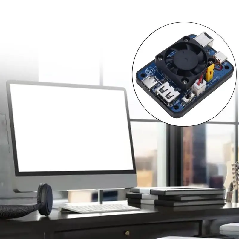 For RPi 5 Power Module 5V5A 27W PD Induced USB Two Input Wide Two Output