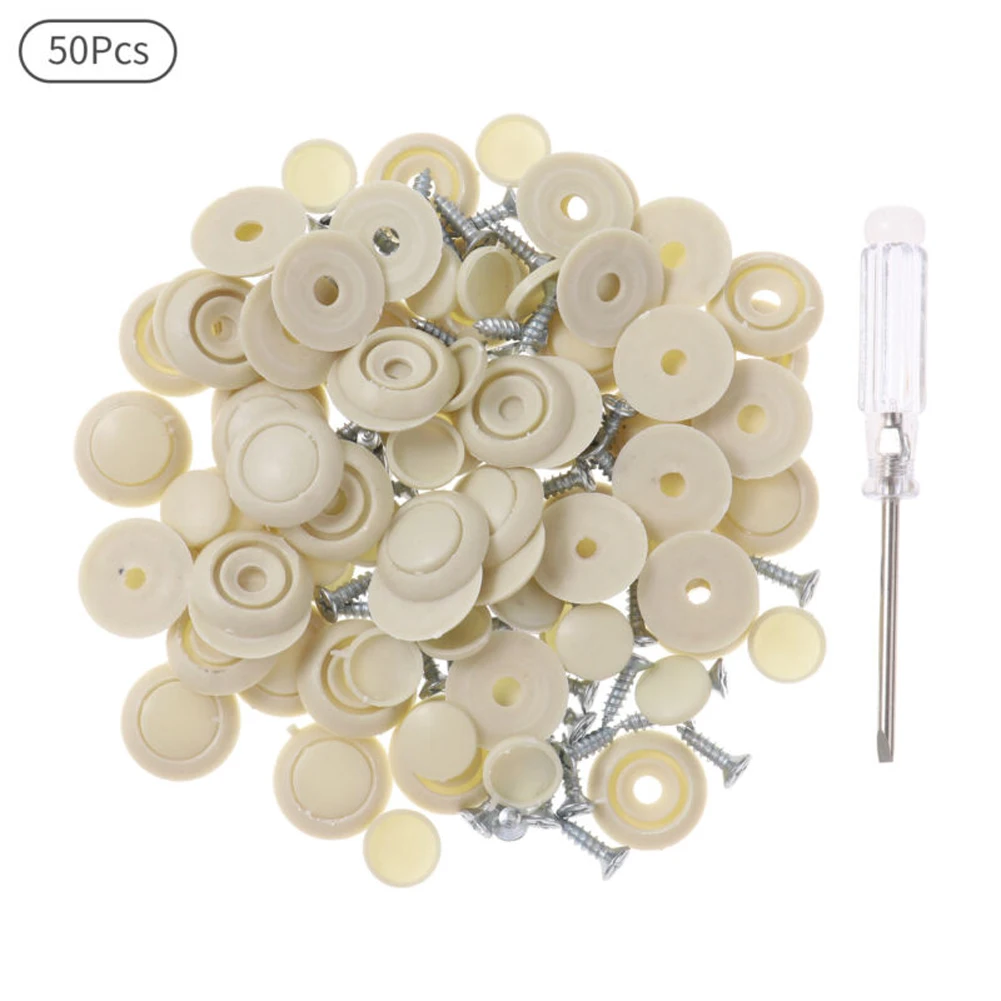 Car Clip Car Button for snaps Screwdriver 1.4cm Screw 2cm Button 50Pcs Brand New For Car Roof Flannelette Fixed