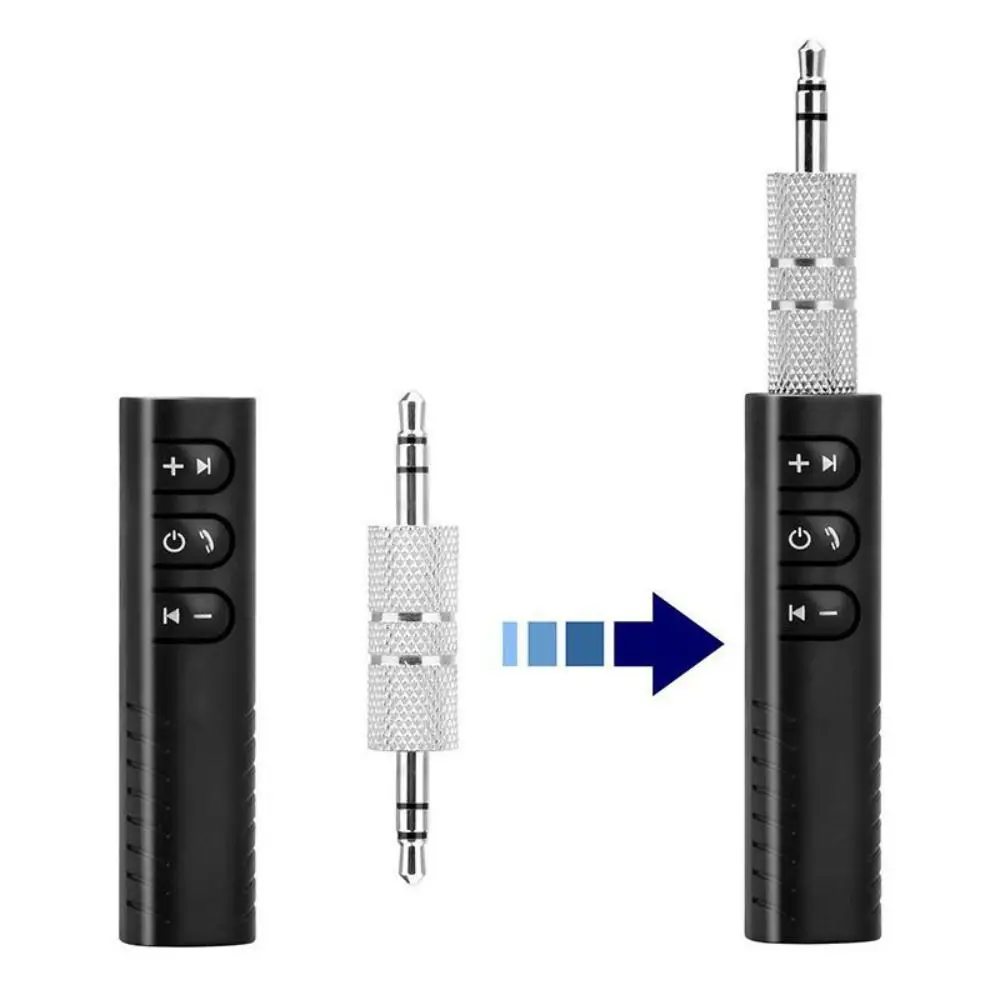 Récepteur Auxiliaire Sans Fil En Métal - Adaptateur Voiture 3.5mm Bluetooth 5.2 Appels Mains Libres
