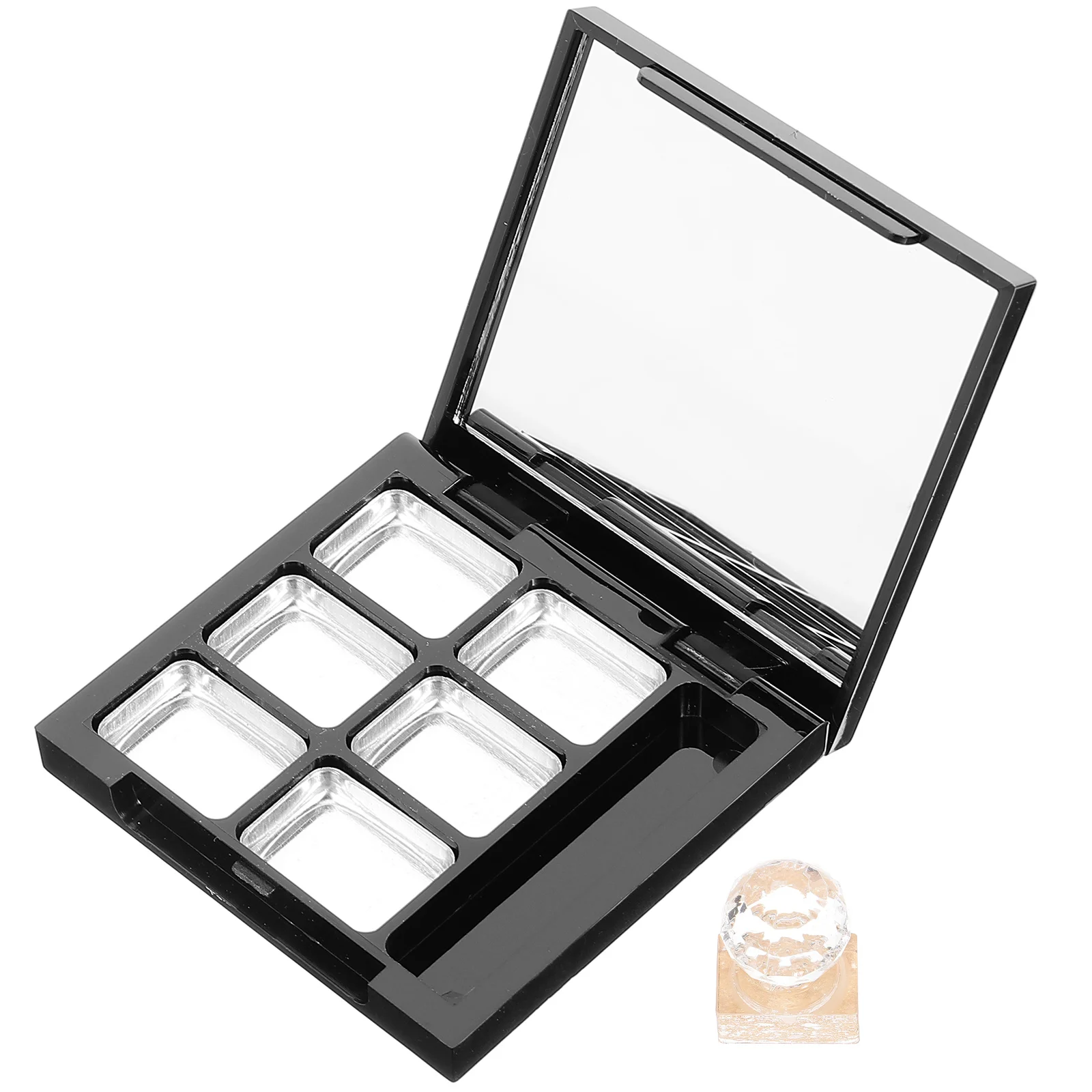 1세트 빈 DIY 아이섀도우 케이스 컴팩트 여행용 메이크업 블러셔 하이라이터 리필 가능한 정리함