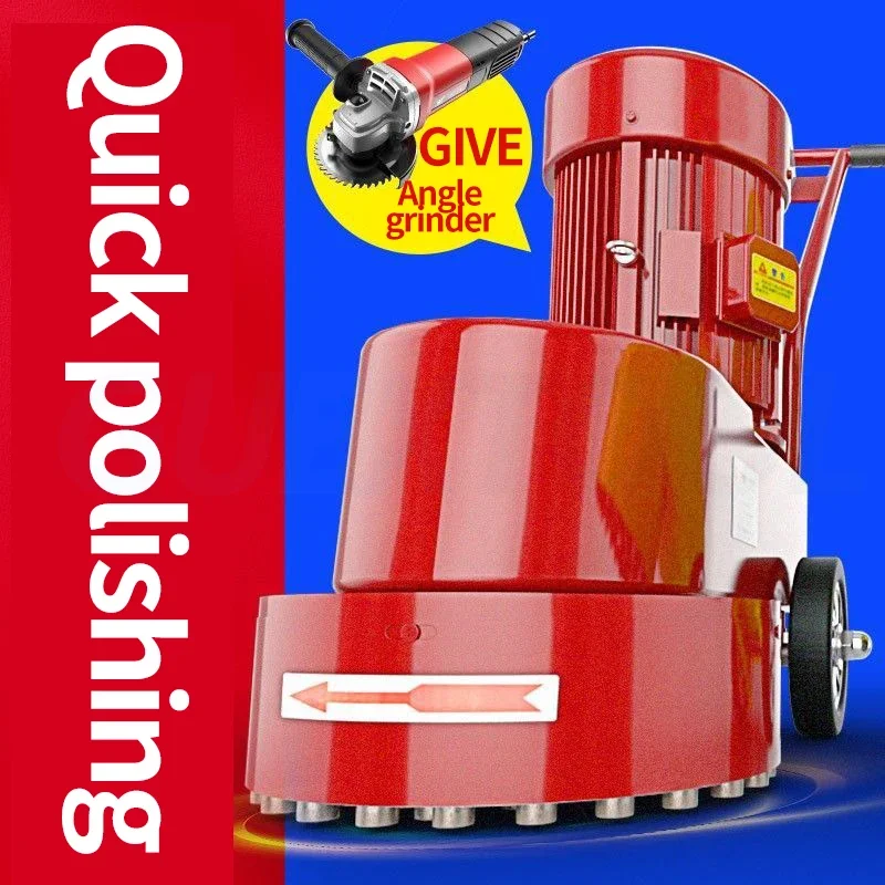 New 380v/220v Grinder Concrete Ground Grinding Floor Grinder Surfaces Polishing Machine Diamond Ground Grinder Cement Ground