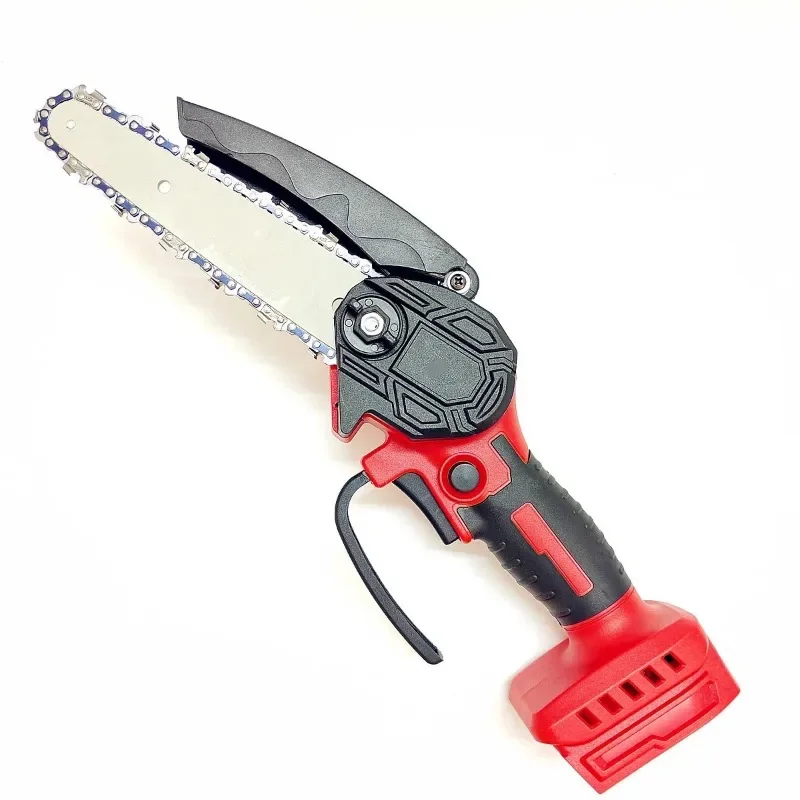 Fit for Milwaukee 18V Battery Electric Chainsaw 6 Inch Cordless Chain Saw Pruning Cutting Garden WoodworKing Power Tools